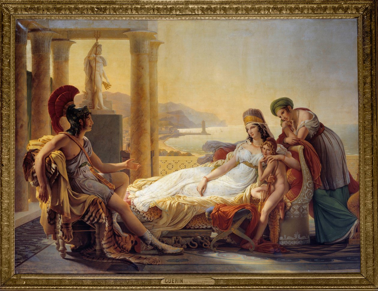 Aeneas berättar för Dido om katastrofen i Troja av Baron Pierre Narcisse Guerin