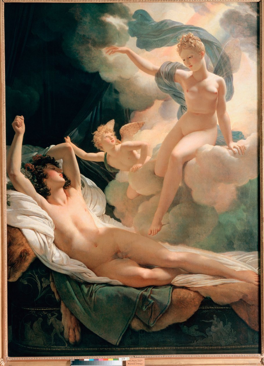 ""Morphee And Iris"" Målning av Pierre Narcisse Guerin (1774-1833) 1811 Sankt Petersburg, Eremitagemuseet av Baron Pierre Narcisse Guerin