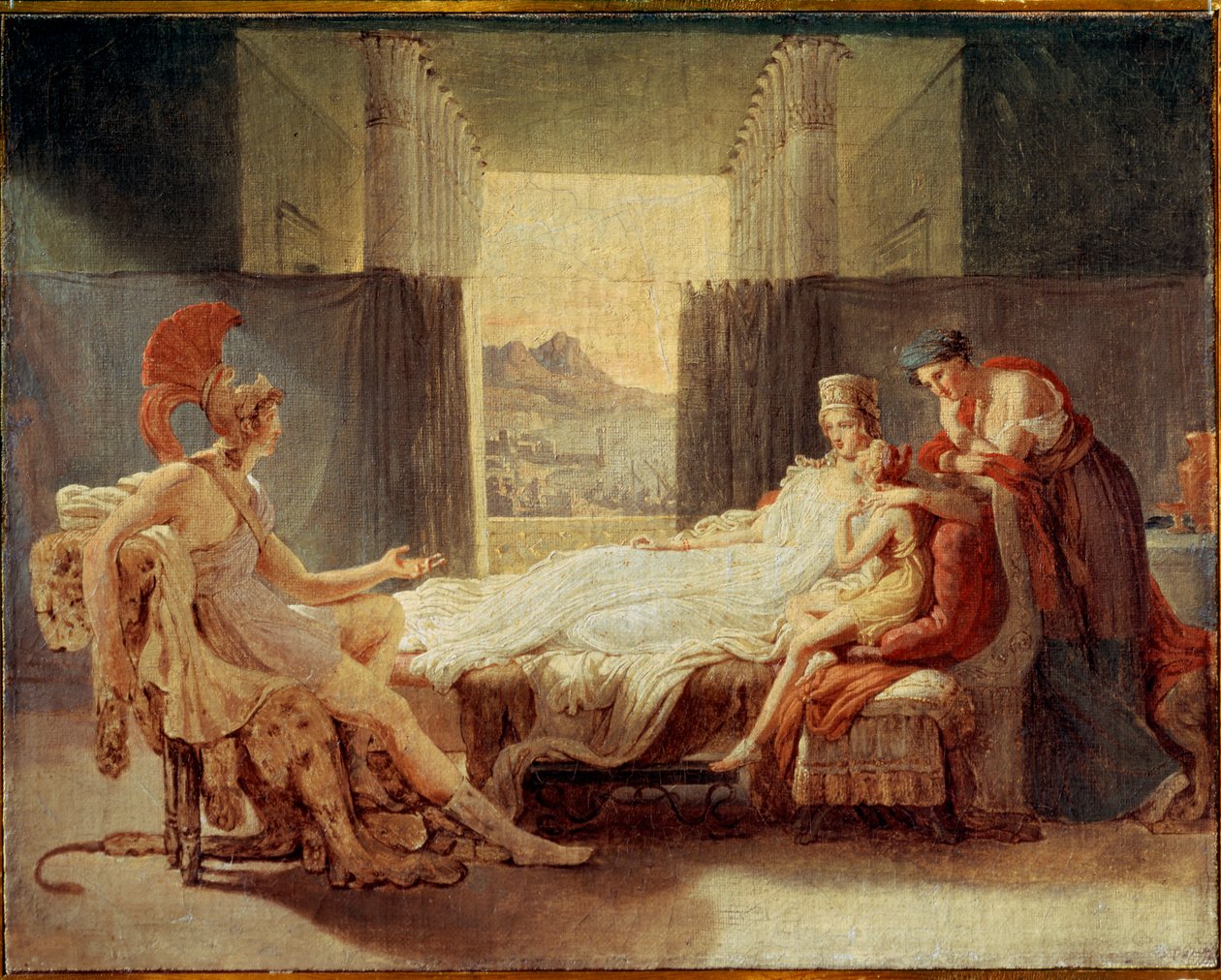 Skiss för Aeneas som berättar för Dido om Trojas olyckor, före 1813 av Baron Pierre Narcisse Guerin