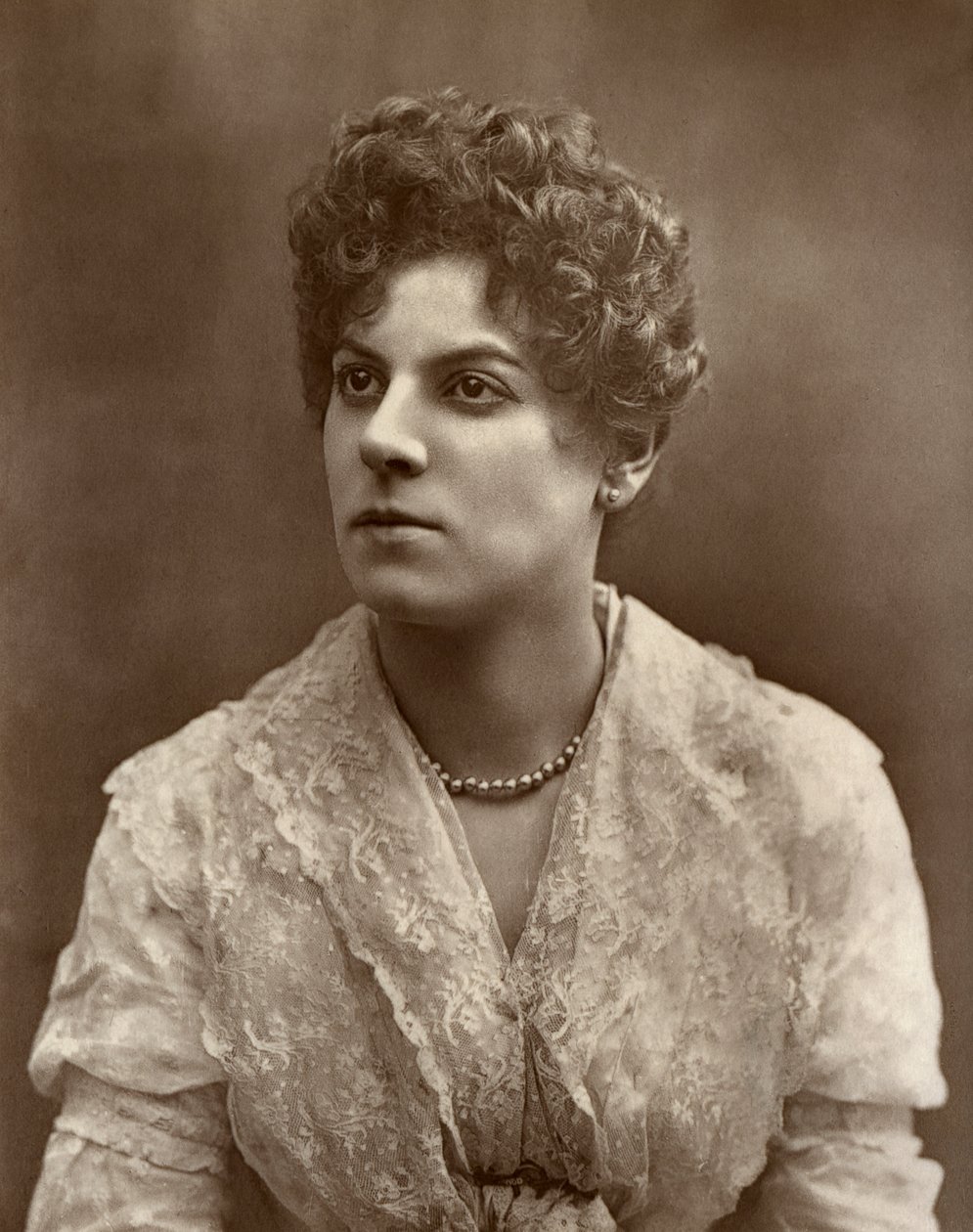 Den brittiska skådespelerskan Miss Jessie Millward i The Harbour Lights, 1886 av Barraud