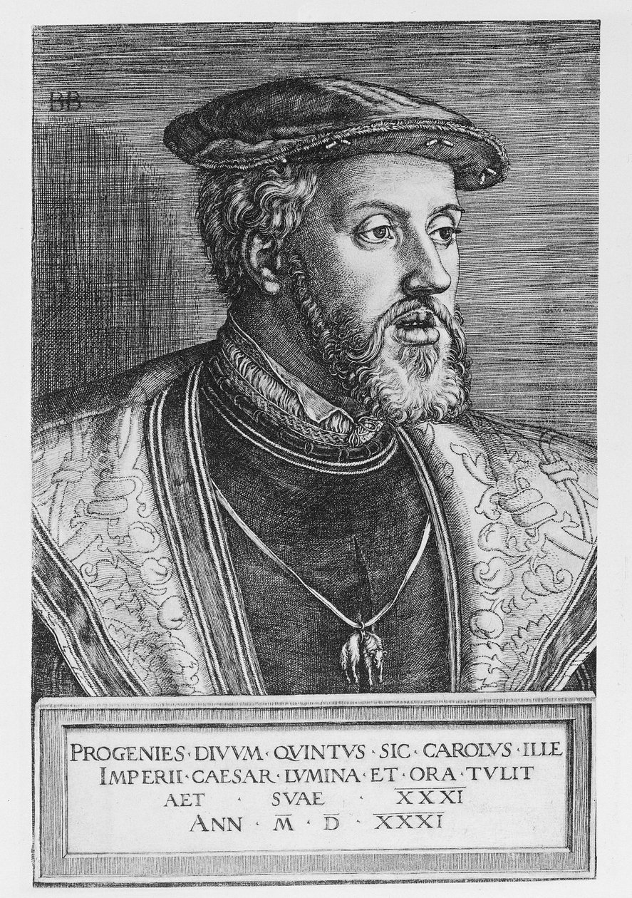 Kejsar Karl V, 1531 av Barthel Beham