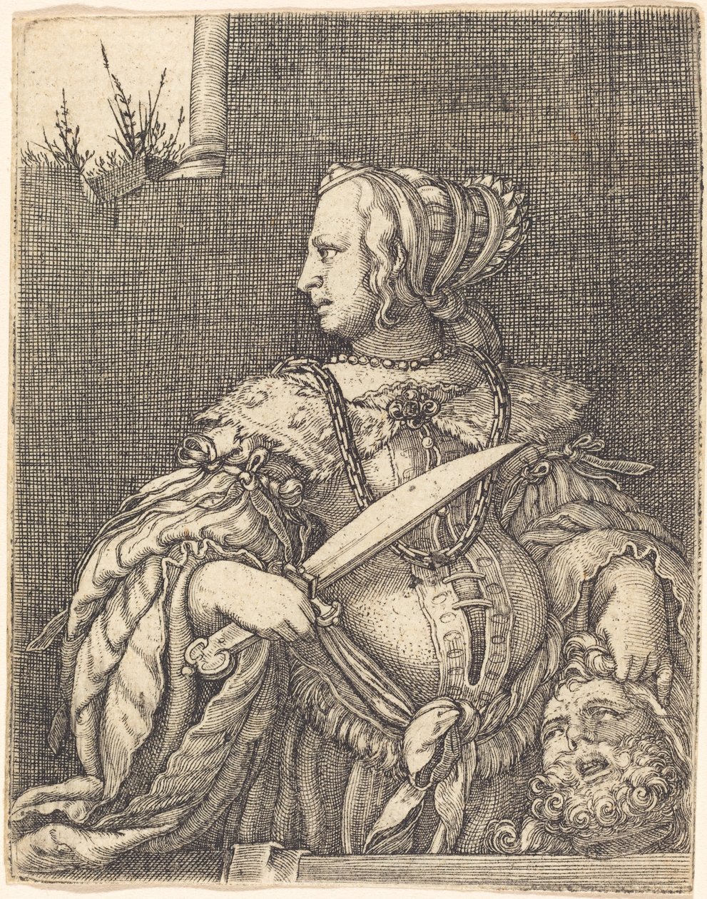 Judith med huvudet av Holofernes av Barthel Beham