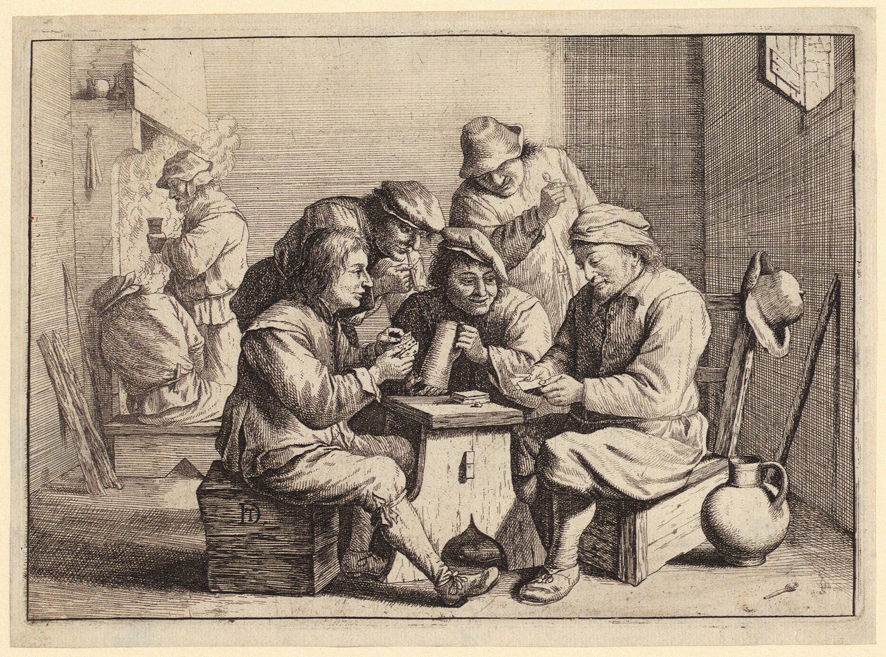 Jungfru Maria med barnet sittande i fönsternischen [Maria lactans] av Barthel Beham