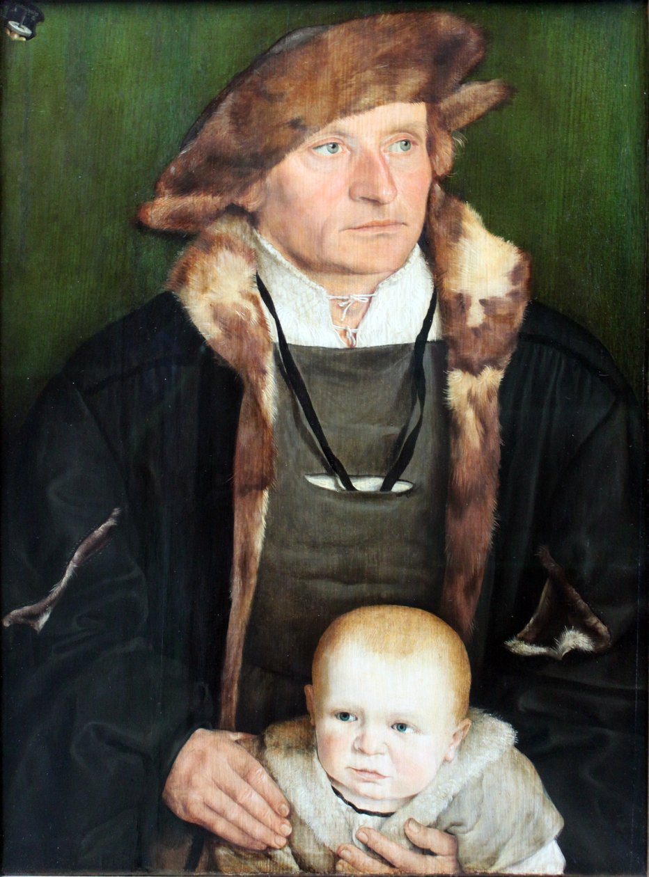 Porträtt av Hans Urmiller och hans son av Barthel Beham