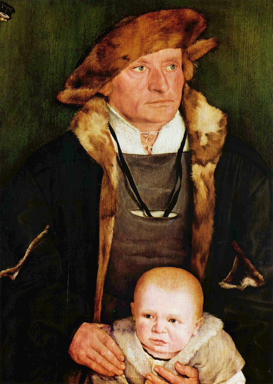Porträtt av Hans Urmiller och hans son av Barthel Beham