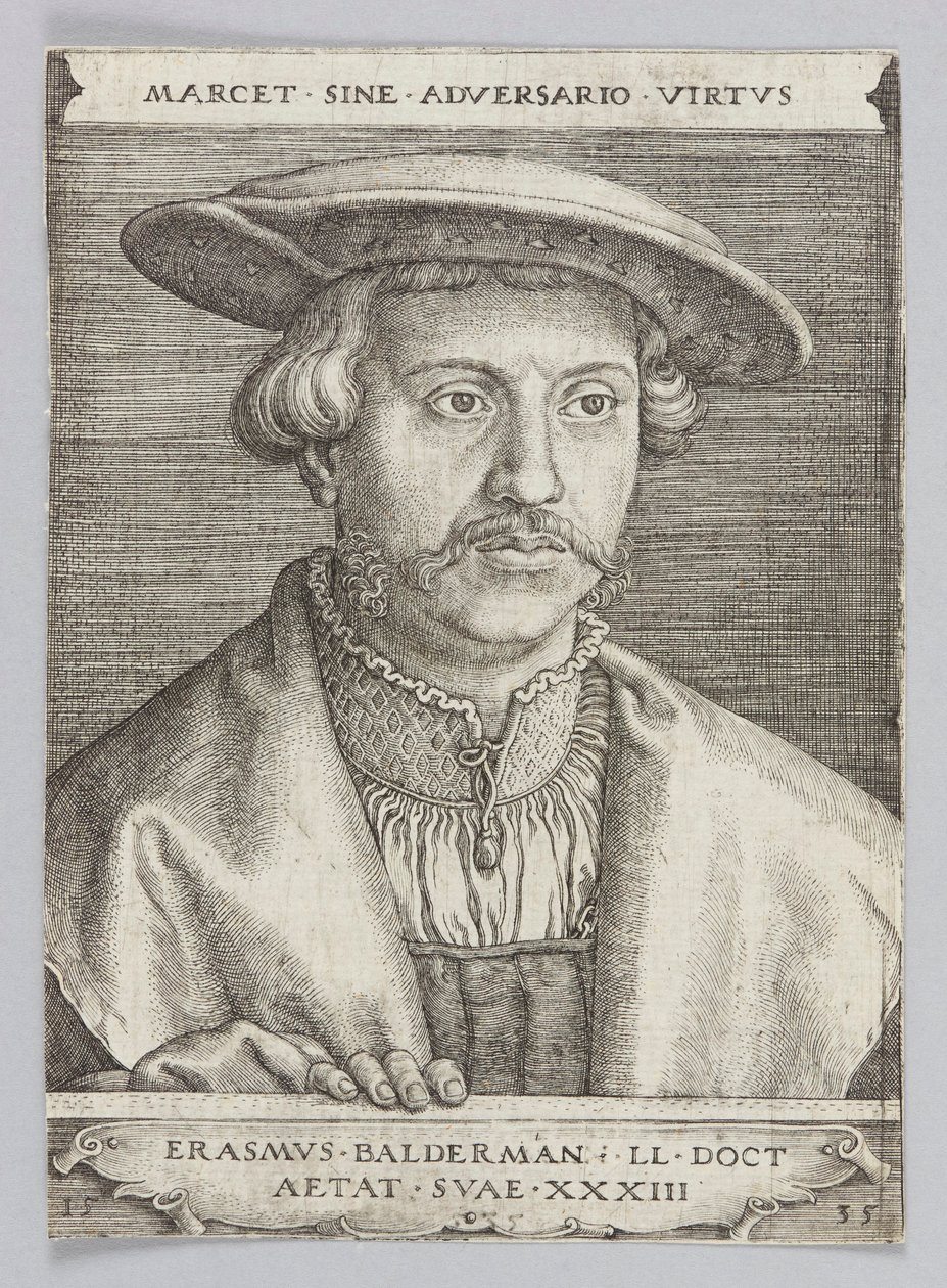 Porträtt av Erazm Baldermann av Barthel Beham