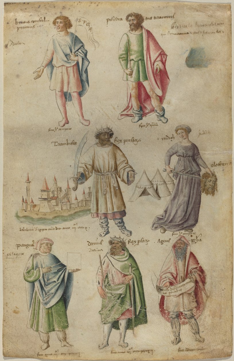 Sju kända figurer från antikens historia av Barthélemy van Eyck