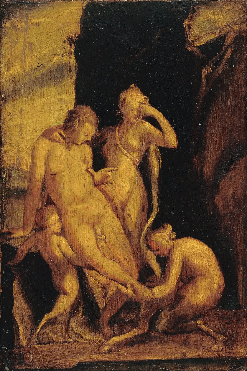 Faun with Wounded Foot av Bartholomaeus Spranger