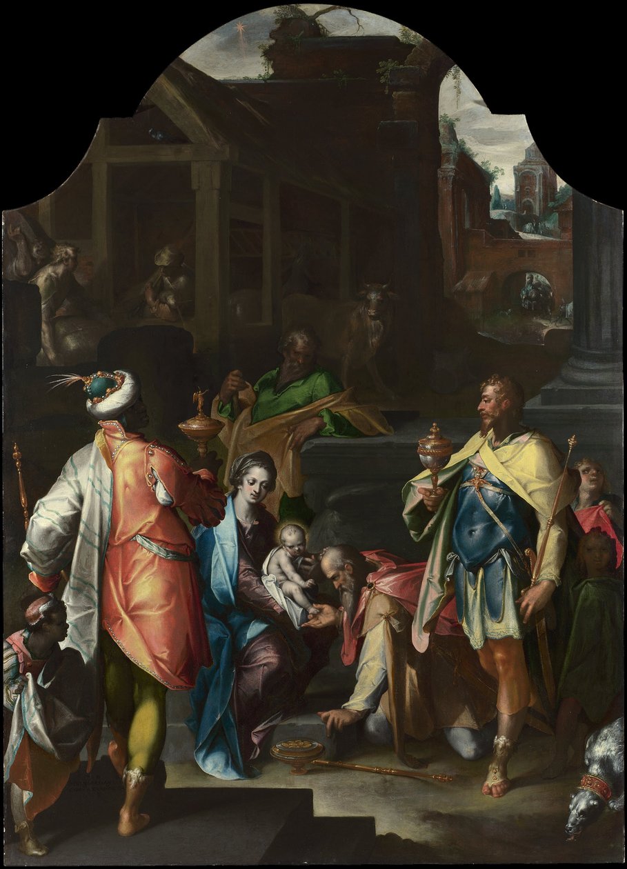 The Adoration of the Kings av Bartholomaeus Spranger