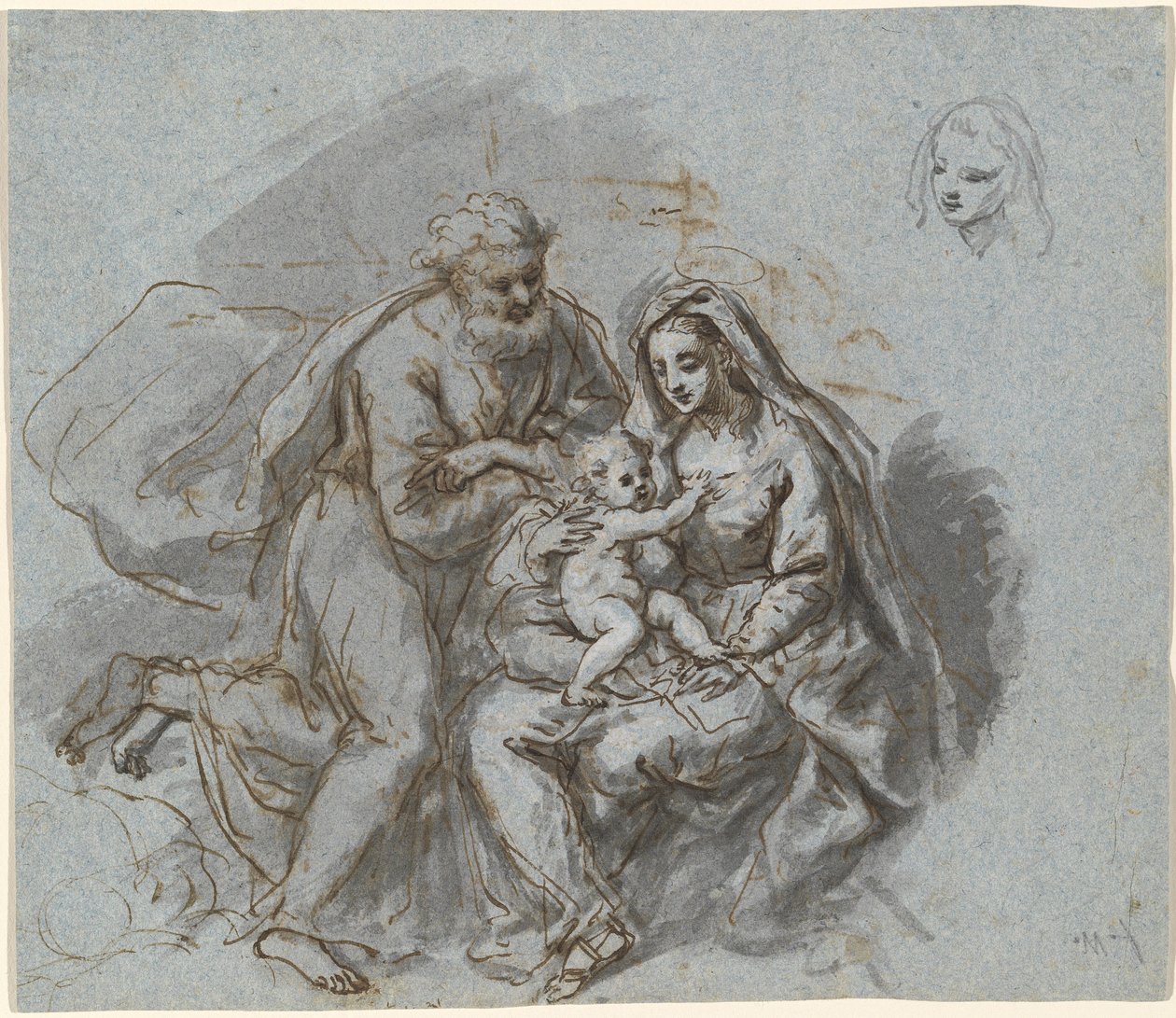 Den heliga familjen av Bartholomäus Ignaz Weiss