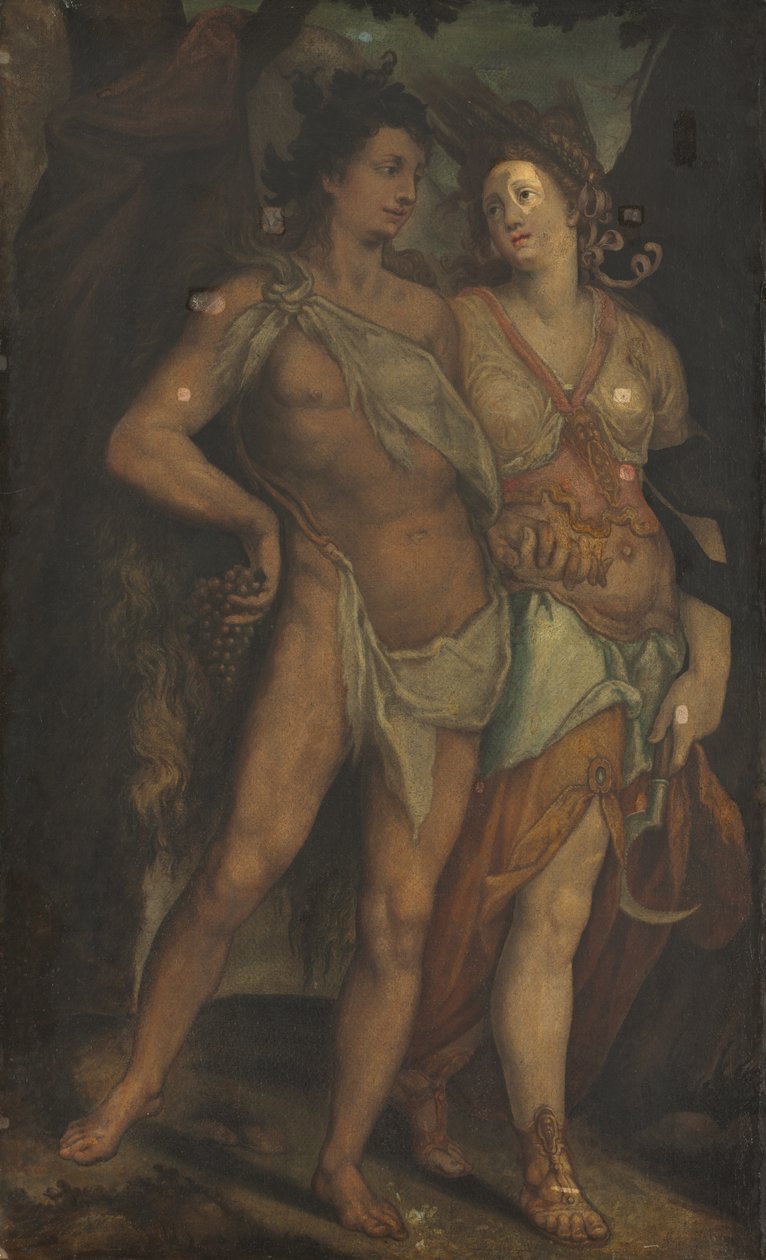 Ceres och Bacchus av Bartholomaeus Spranger