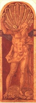 Hercules (penna) av Bartholomaeus Spranger