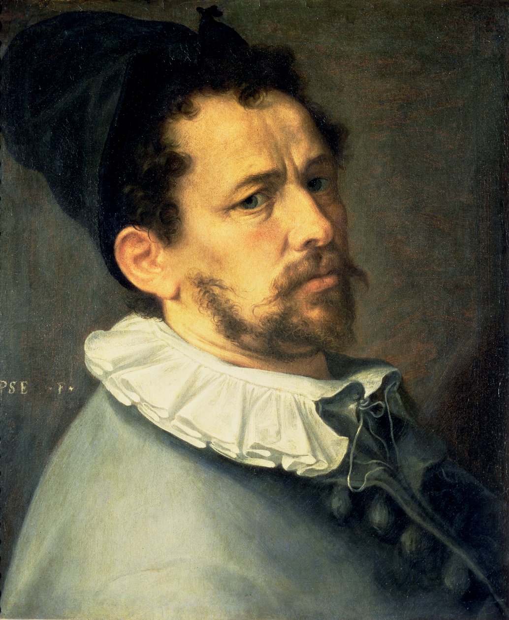 Självporträtt, ca 1580-85 av Bartholomaeus Spranger