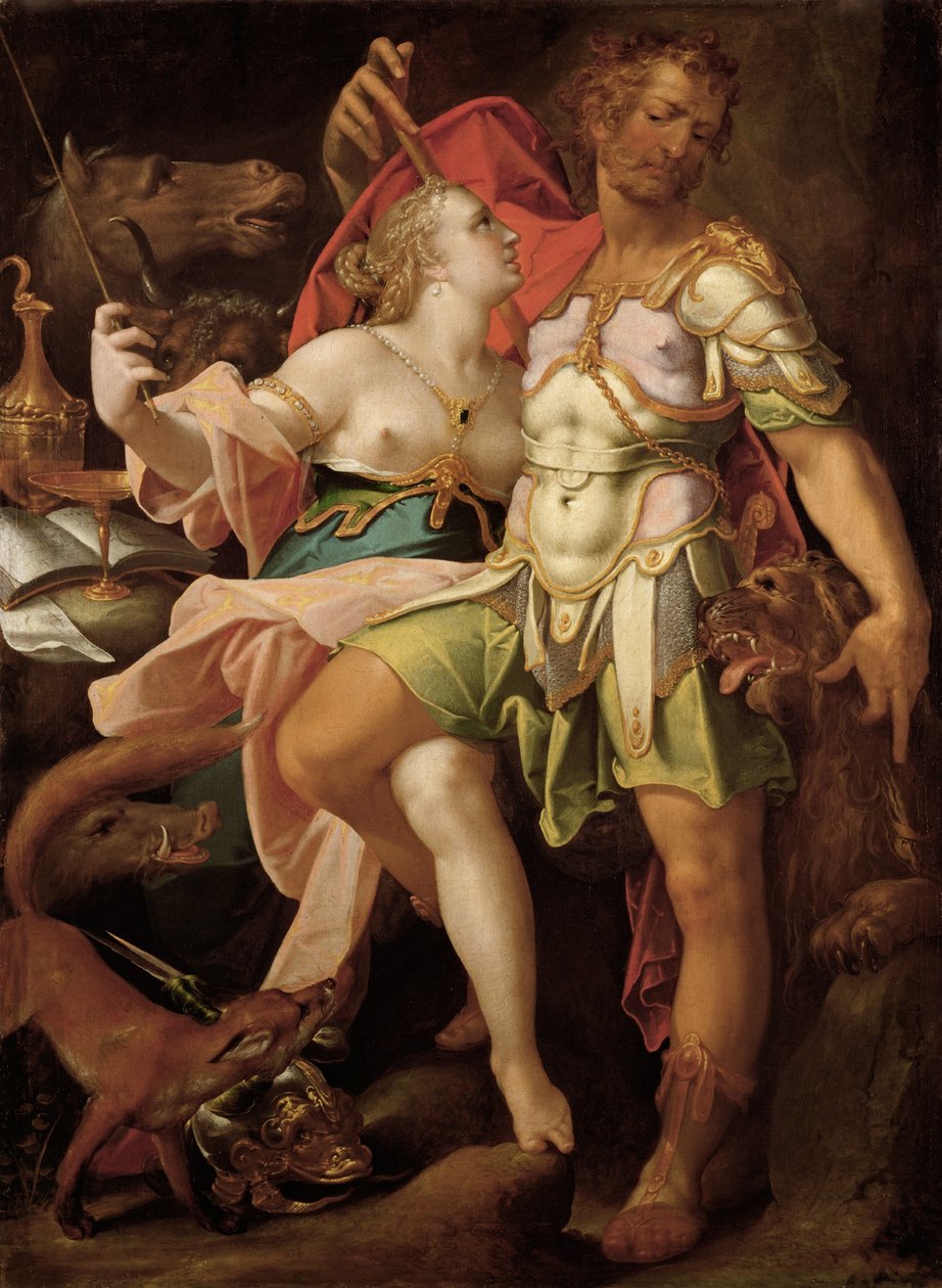 Ulysses och Circe, ca 1580-1585 av Bartholomaeus Spranger