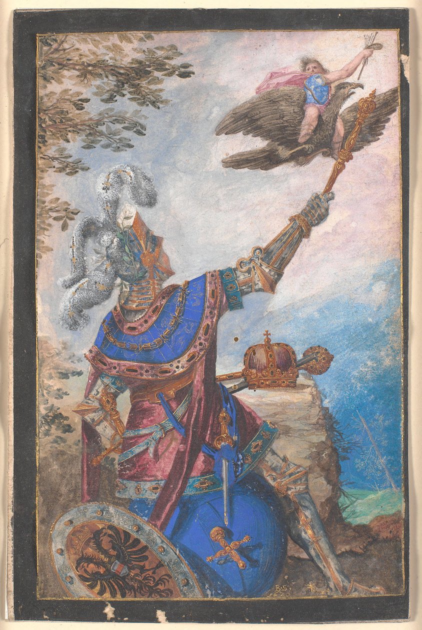 Allegori av målning under huset Habsburg av Bartholomäus Strobel d.Y.
