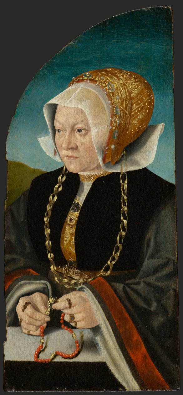 Porträtt av Sibilla Kessel, cirka 1540 (olja på panel) av Bartholomaeus the Elder Bruyn