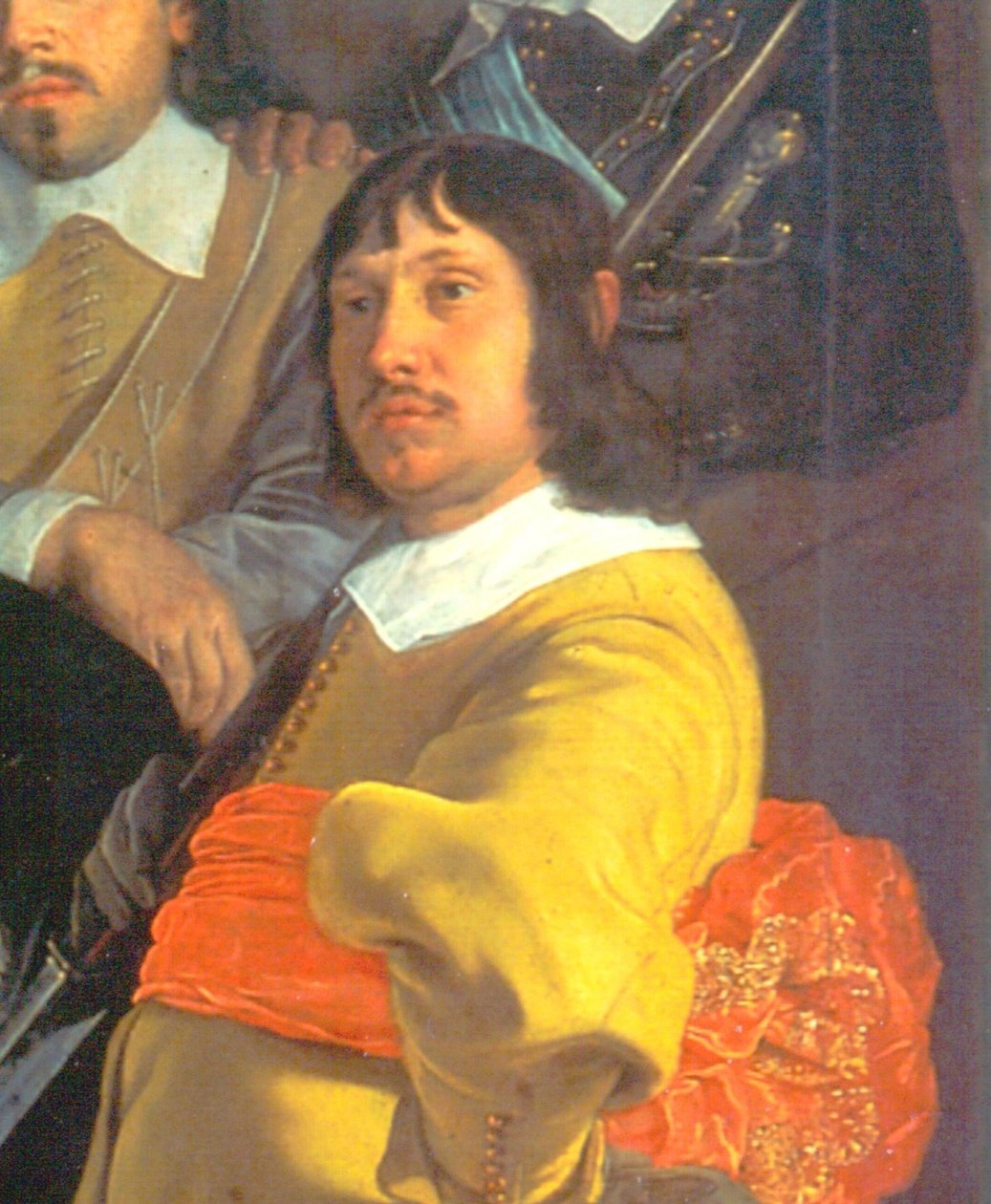 Firandet av freden i Munster, 18 juni 1648, i armbrytarmännens högkvarter i St George-garden, Amsterdam, detalj. av Bartholomeus van der Helst