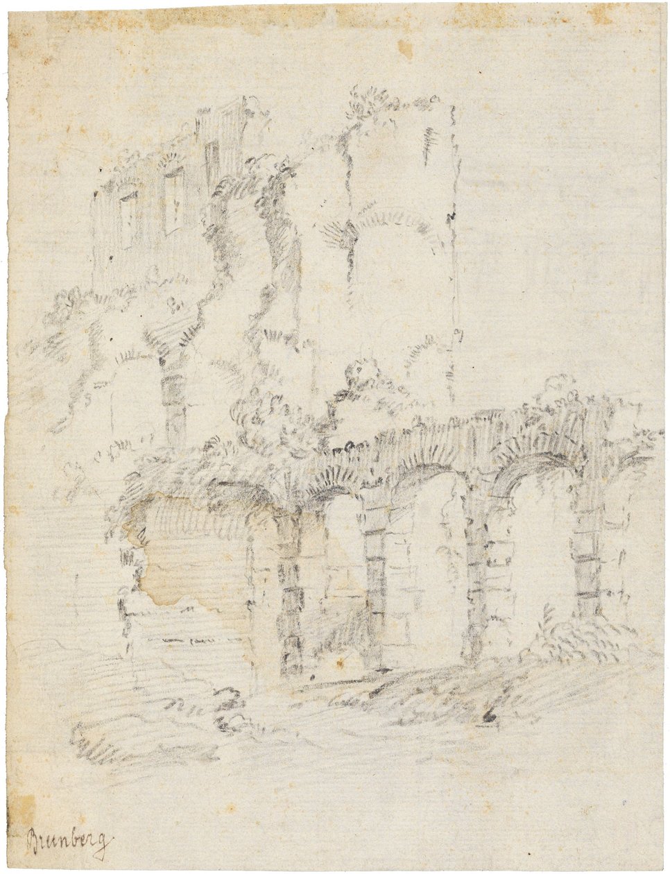 Romerska ruiner av Bartholomeus Breenbergh
