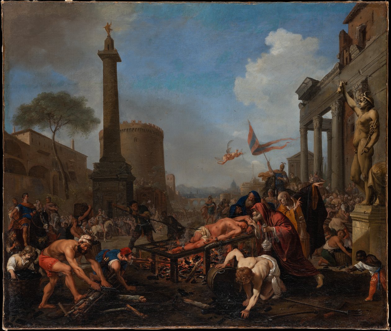 Sankt Laurentius martyrium av Bartholomeus Breenbergh