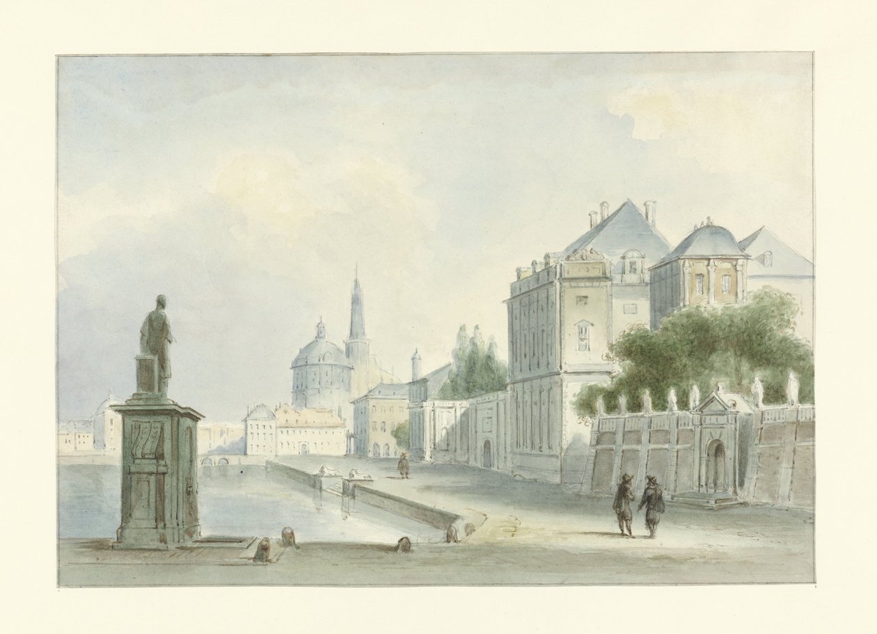 Italiensk stadsbild av Bartholomeus Johannes van Hove