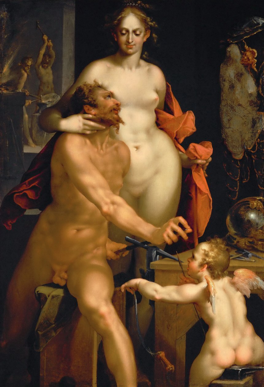 Tyska: Venus i Vulcans smedja Venus i Vulcans smedja av Bartholomeus Spranger