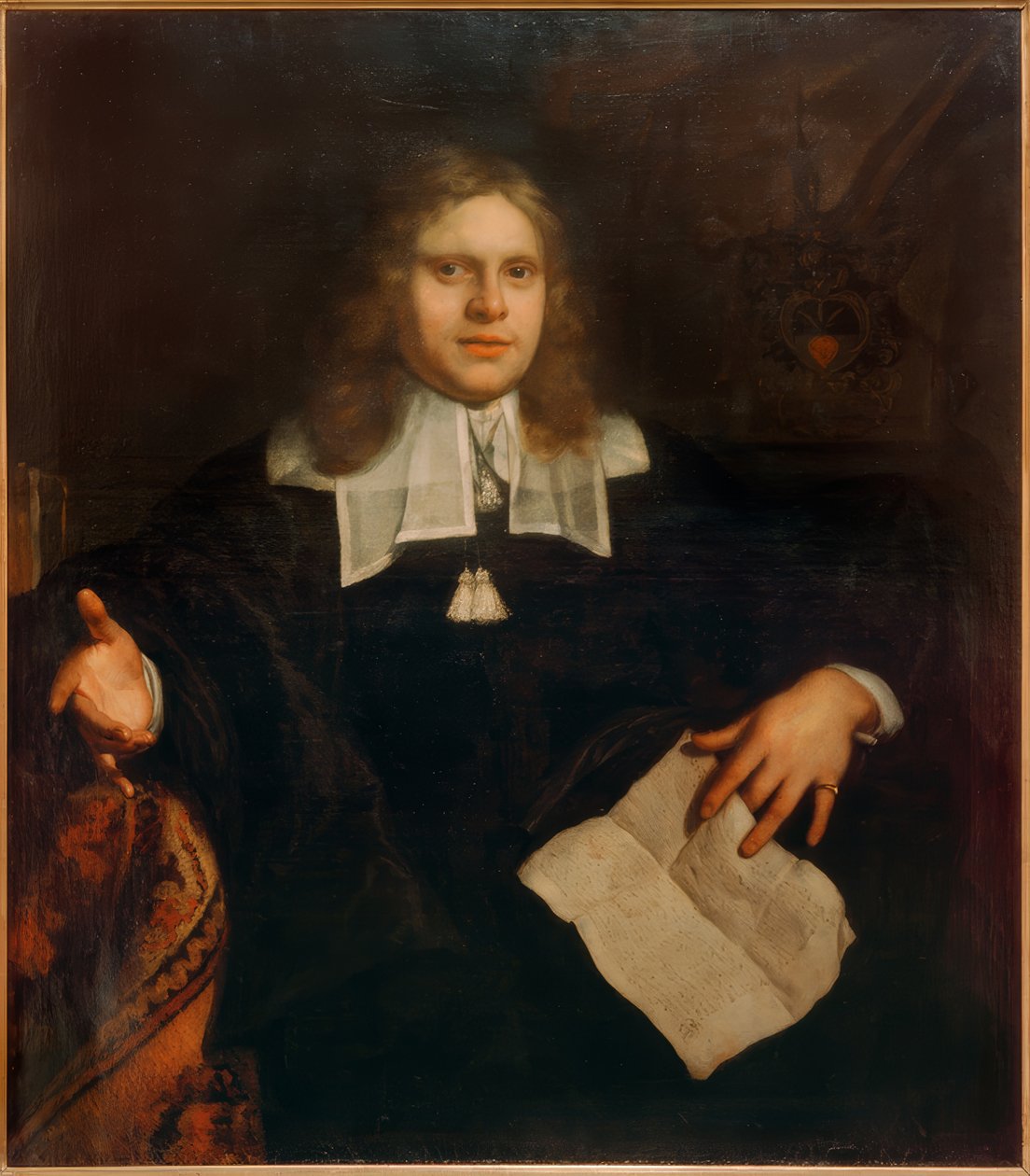Porträtt av notarie Bartholomeus Coornhert av Bartholomeus van der Helst