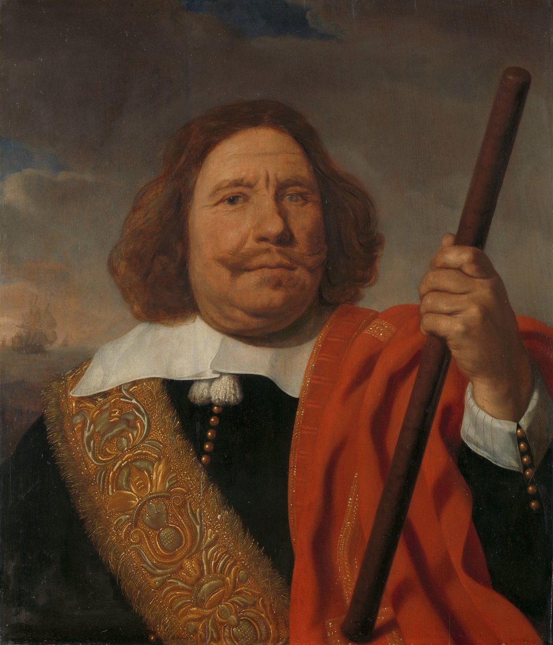Egbert Meeuwsz Cortenaer (1605-65), viceamiral, amiralitetet i Maas, Rotterdam av Bartholomeus van der Helst