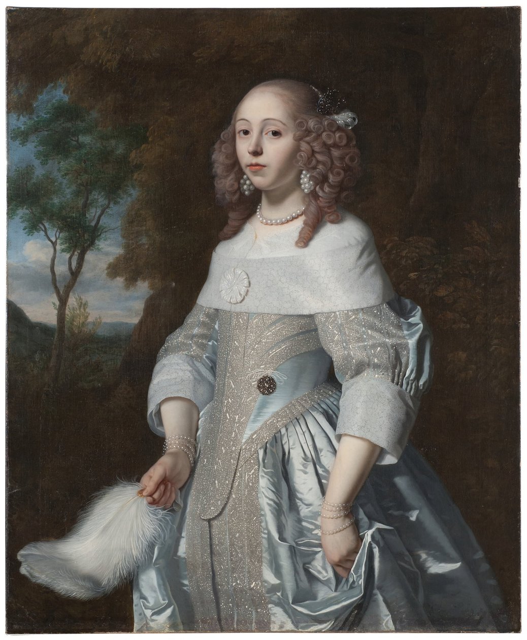 Jeanne Parmentier, 1634-1710, gåva från De Geer av Bartholomeus van der Helst
