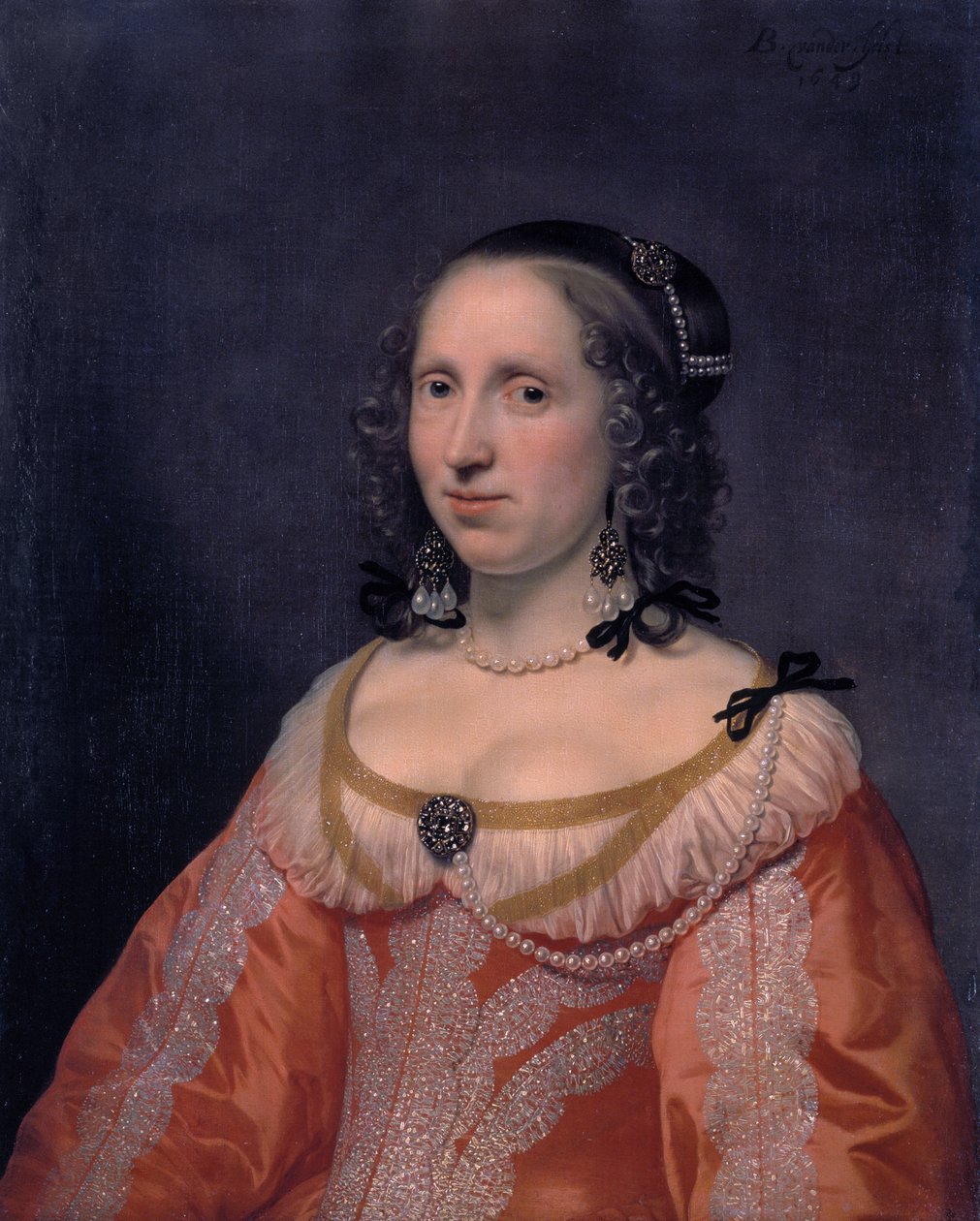 Porträtt av en kvinna av Bartholomeus van der Helst