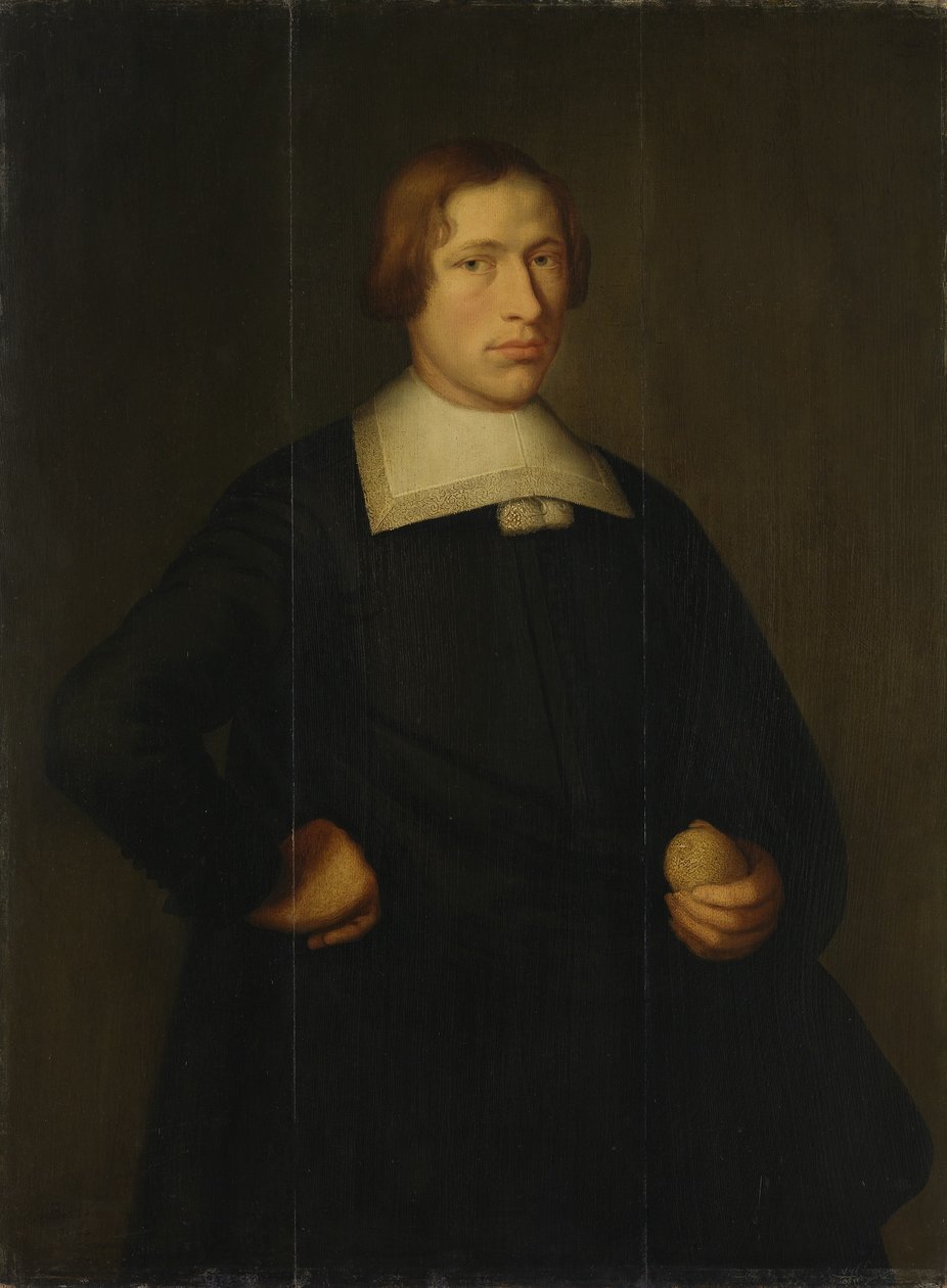Porträtt av en ung man med en citron av Bartholomeus van der Helst