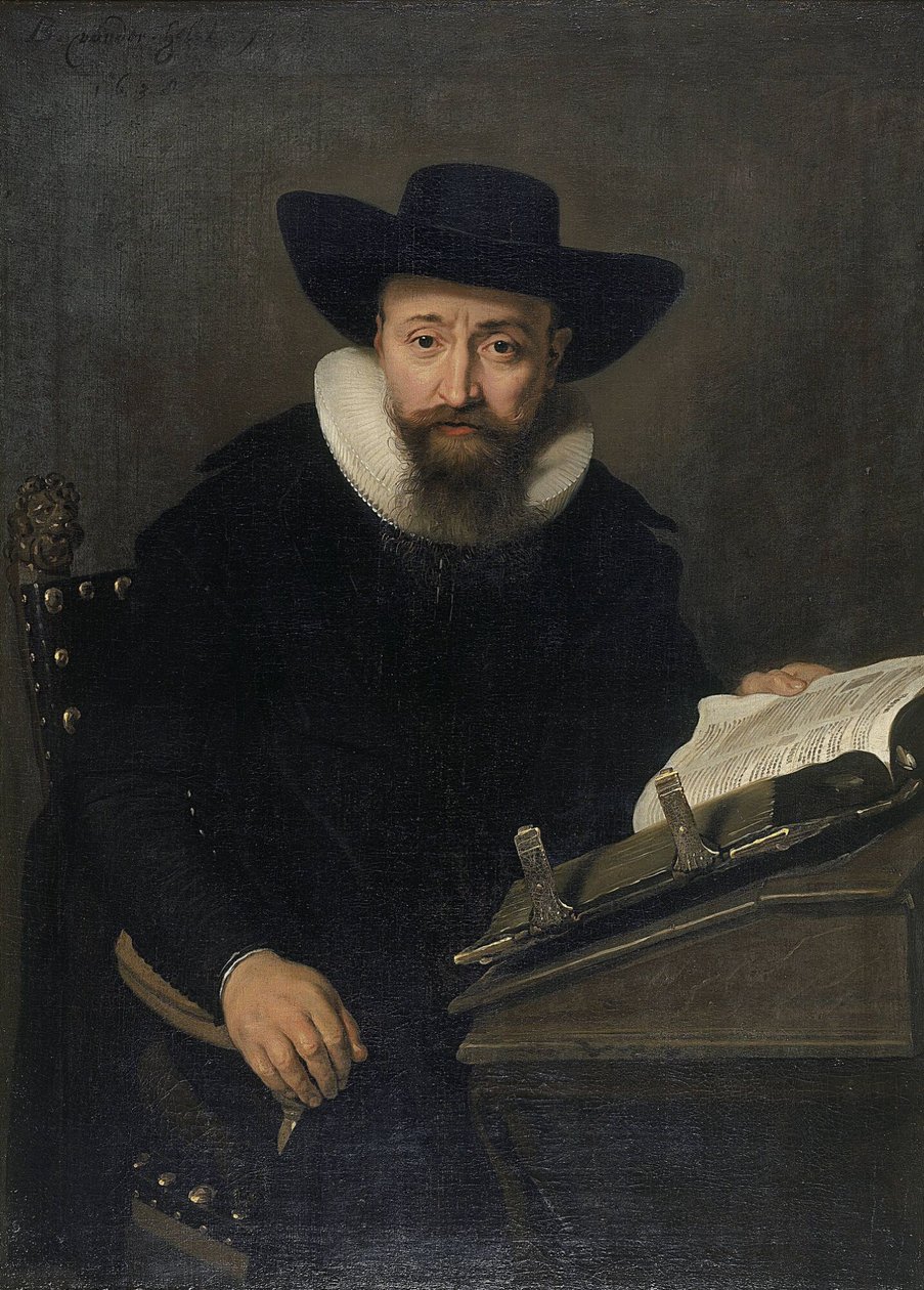 Porträtt av en okänd man, troligen en protestantisk minister av Bartholomeus van der Helst