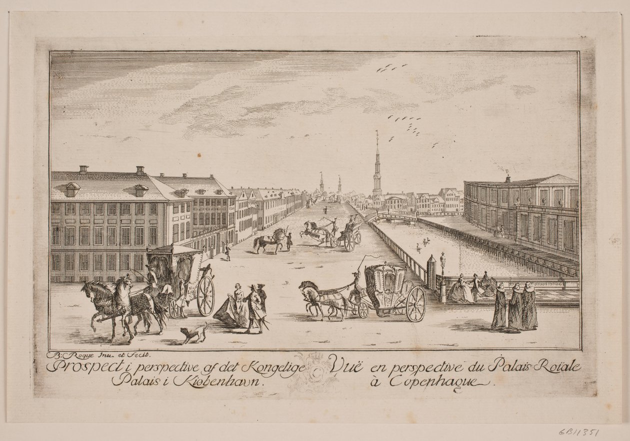 Frederiksholms kanal, t.v. Prinsens herrgård av Bartholomæus Roque