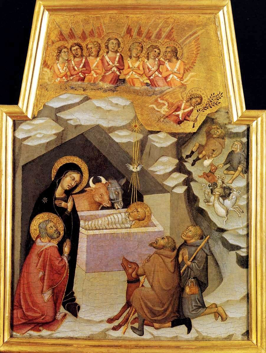 Nativity and Adoration of Shepherds av also Manfredi de Battilori Bartolo di Fredi