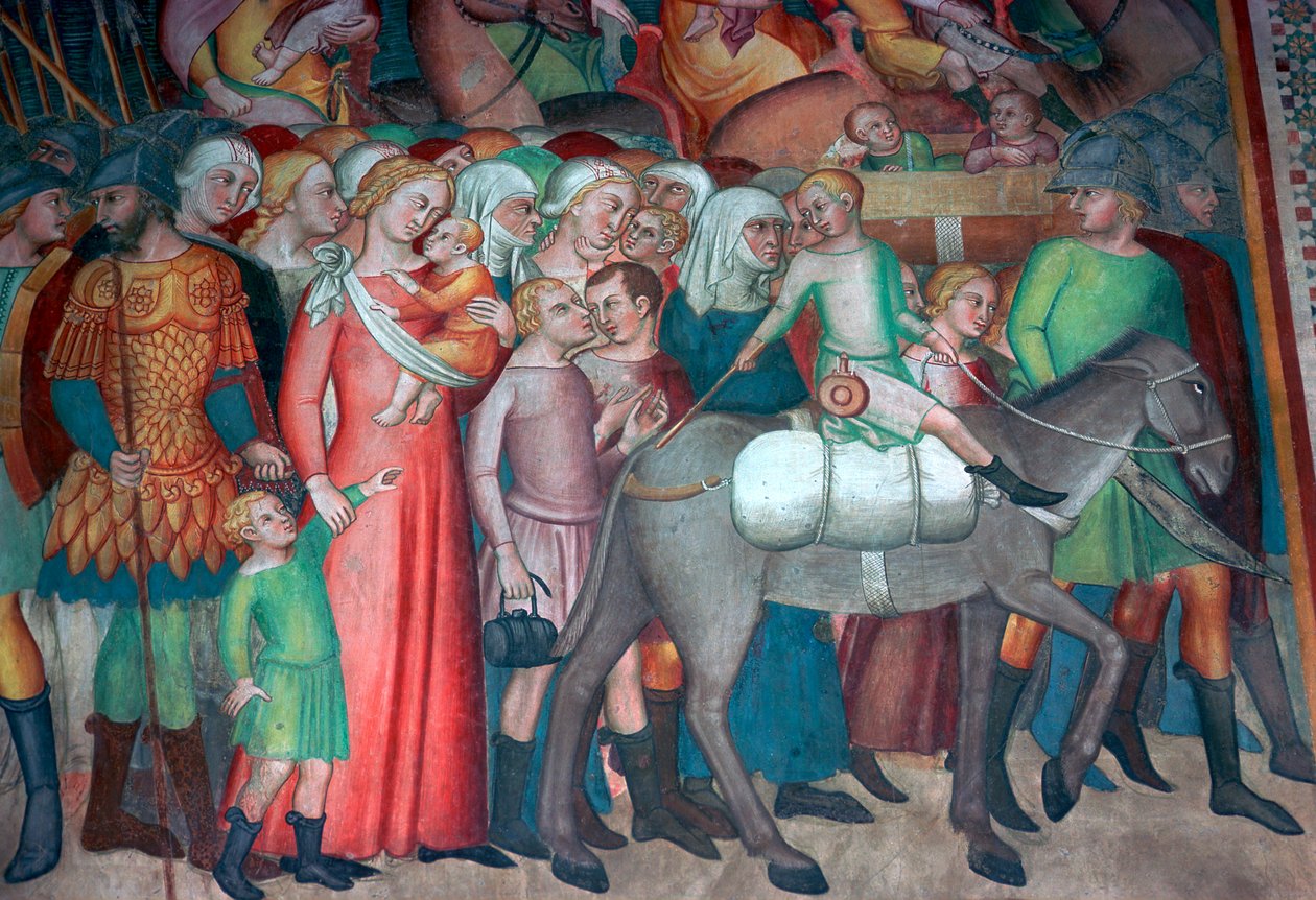 Fresk i San Gimignano, 1300-talet av Bartolo di Fredi