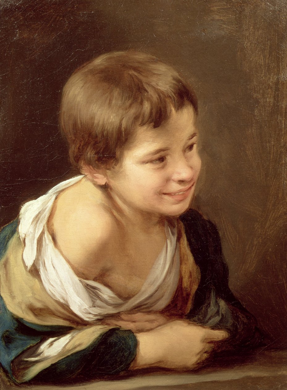 Mvulana Mdogo Anayeegemea Kingoni, 1670-80 swed av Bartolomé Esteban Murillo
