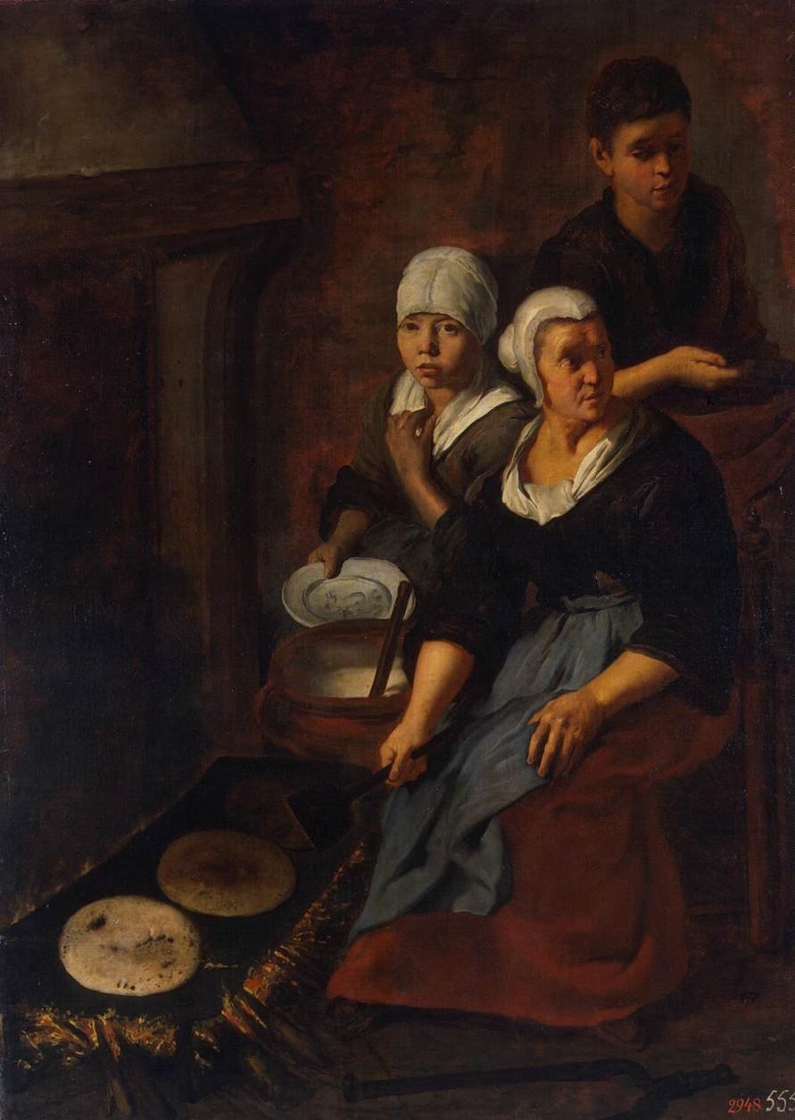Baking of Flat Cakes av Bartolomé Esteban Murillo