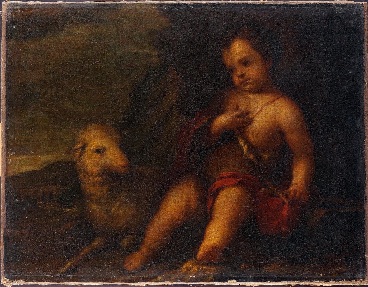 Spädbarn St John av Bartolomé Esteban Murillo