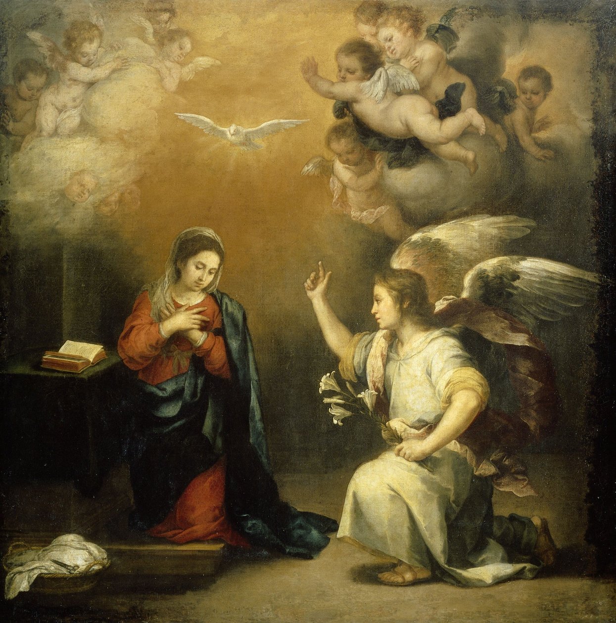La Anunciación  av Bartolomé Esteban Murillo