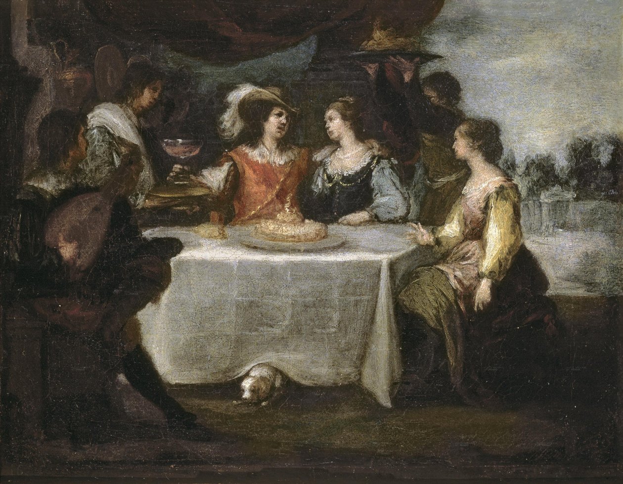 La disipación del hijo pródigo av Bartolomé Esteban Murillo