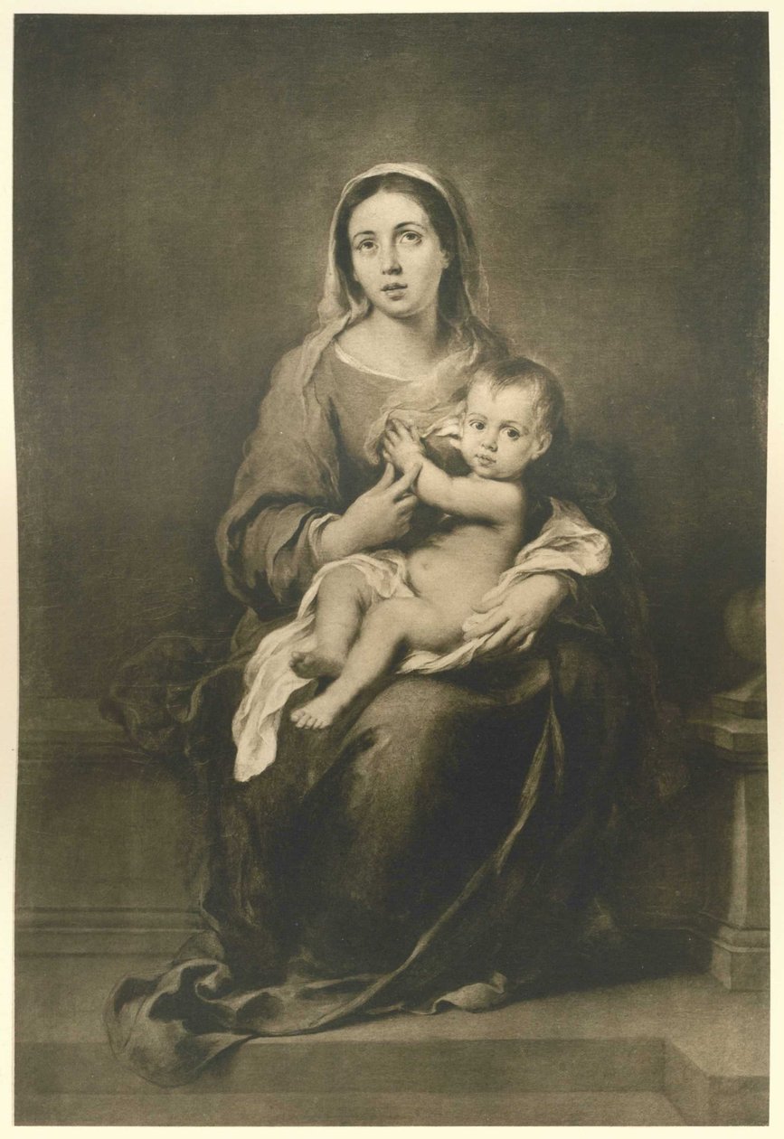 Mary med barnet av Bartolomé Esteban Murillo