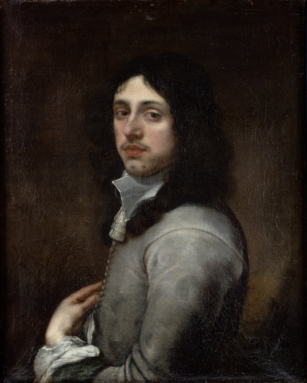 Porträtt av en ung man klädd i grått av Bartolomé Esteban Murillo
