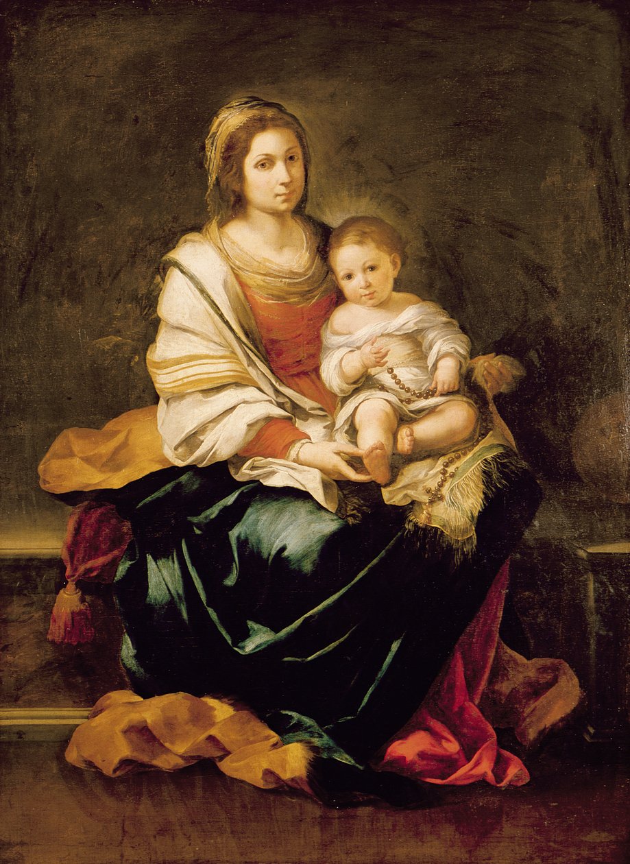 Rosenkransens jungfru av Bartolomé Esteban Murillo