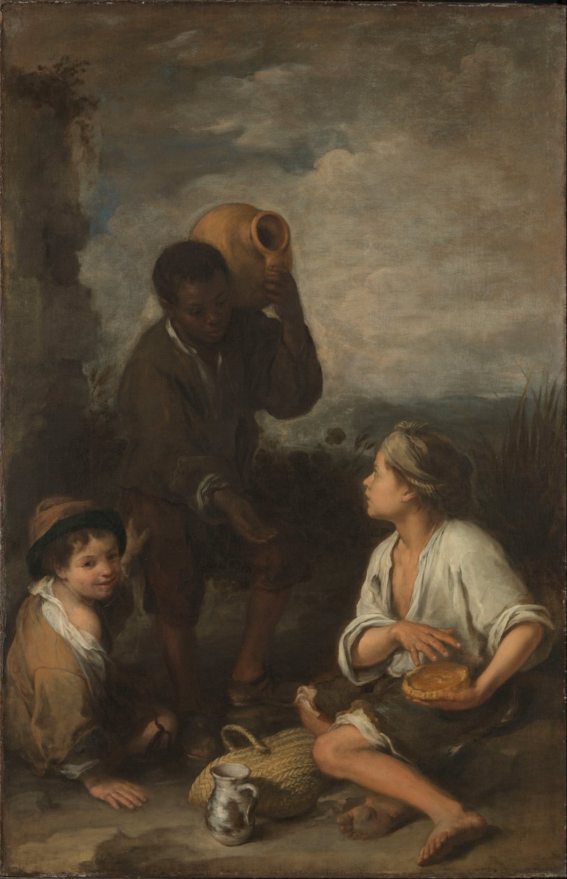 Tre pojkar av Bartolomé Esteban Murillo