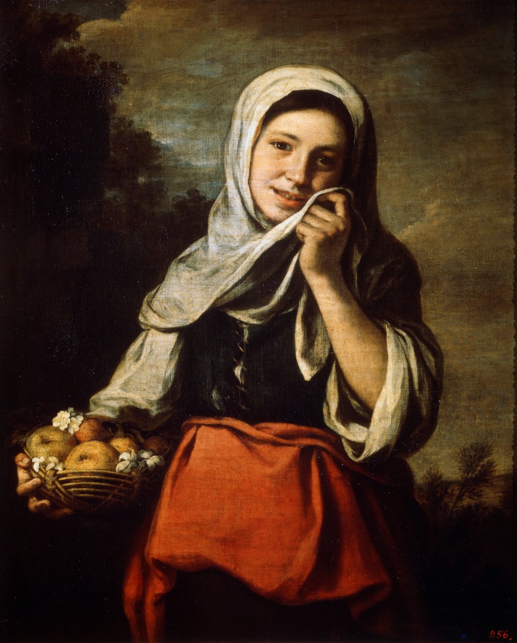 Tjej som säljer frukt, c1650-c1660 av Bartolomé Esteban Murillo