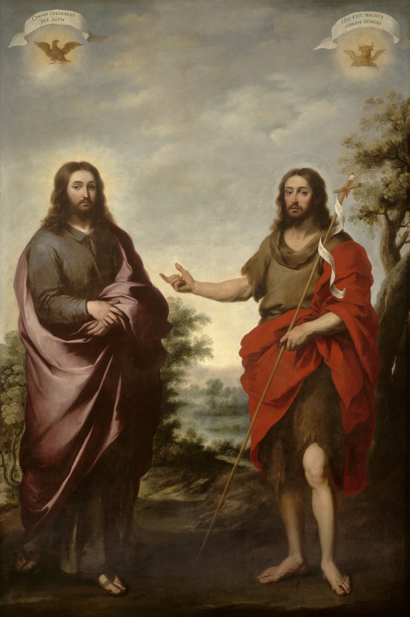 Johannes döparen pekar på Kristus, ca 1655 av Bartolomé Esteban Murillo