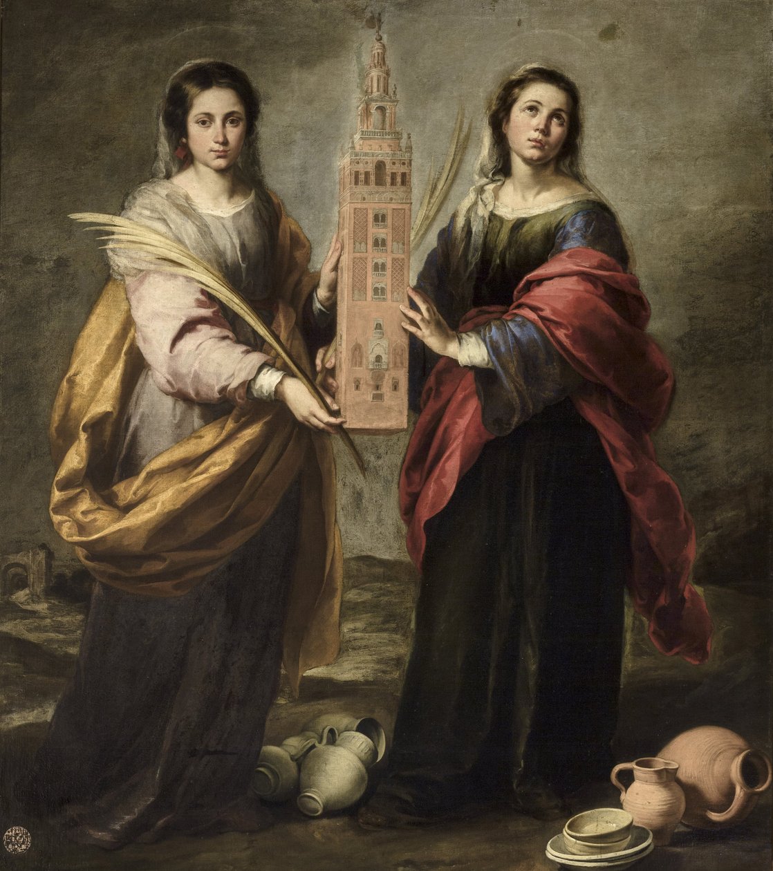 De heliga Justa och Rufina, ca 1666. av Bartolomé Esteban Murillo