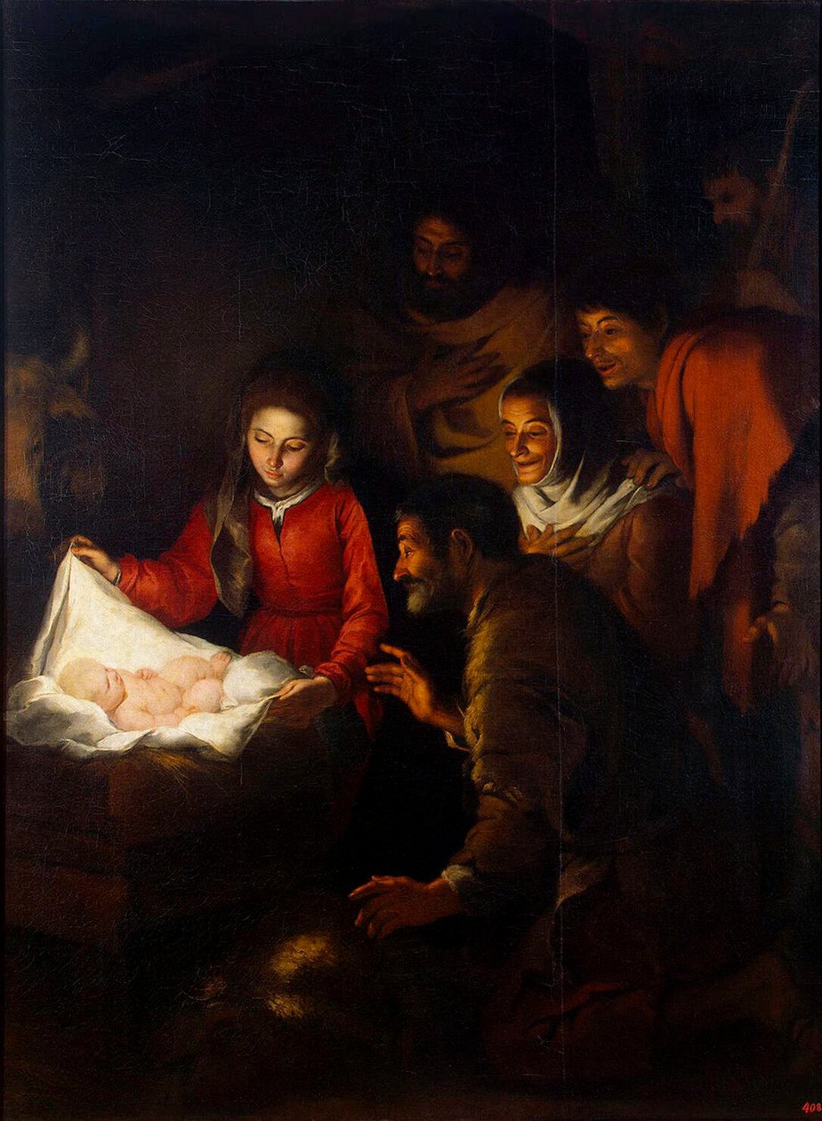Herdarnas tillbedjan, c1650. av Bartolomé Esteban Murillo