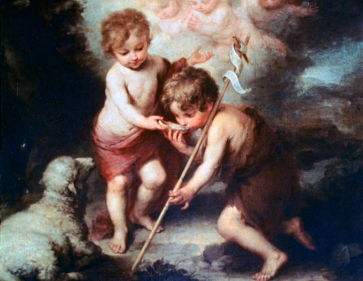 Pojkarna med skalet, c1670 av Bartolomé Esteban Murillo
