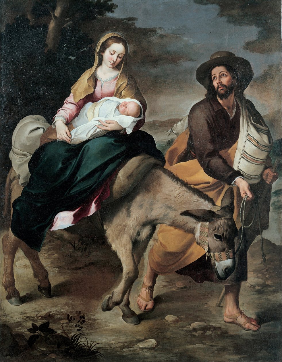 Flygningen till Egypten, mellan 1645 och 1649 av Bartolomé Esteban Murillo