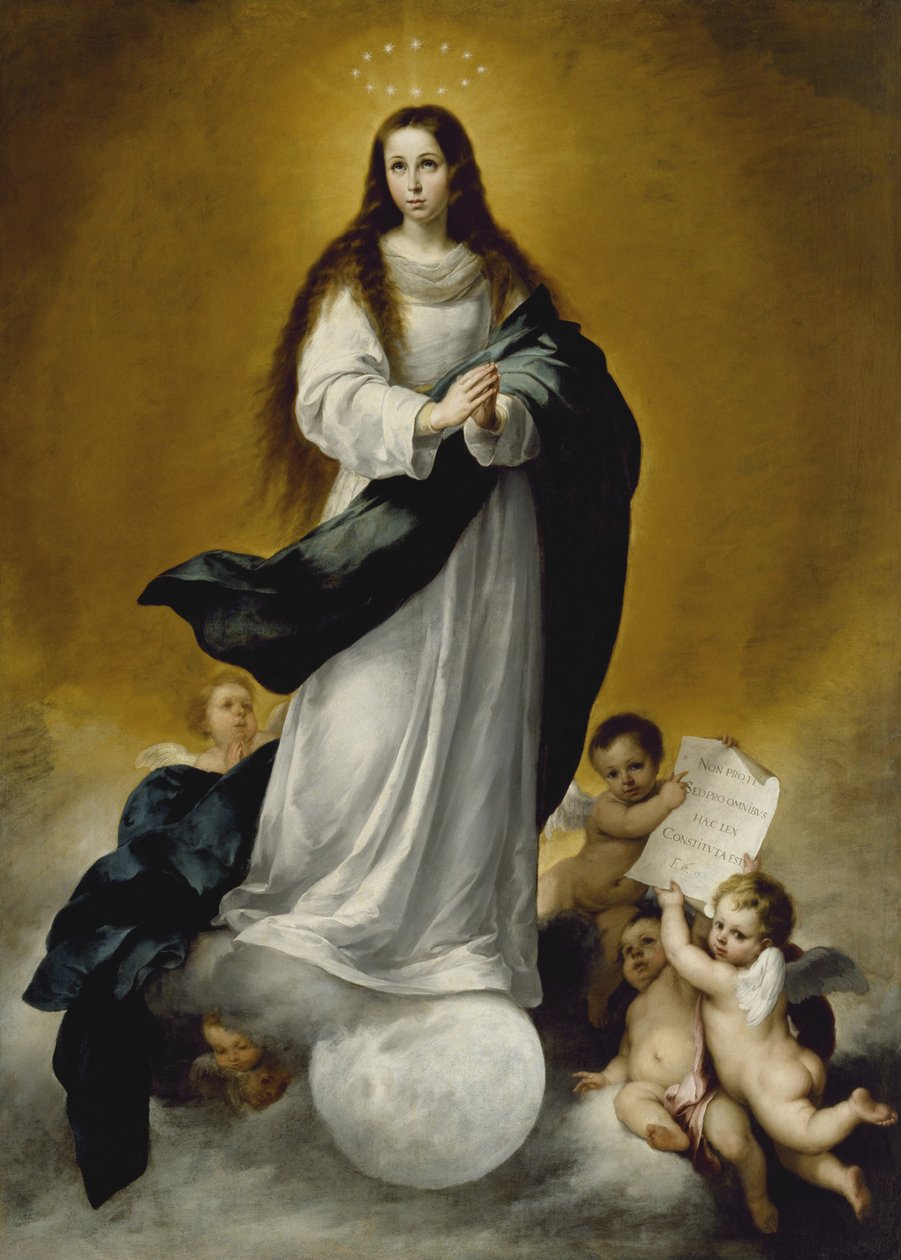 Jungfrun av den obefläckade avlelsen, c.1660 av Bartolomé Esteban Murillo